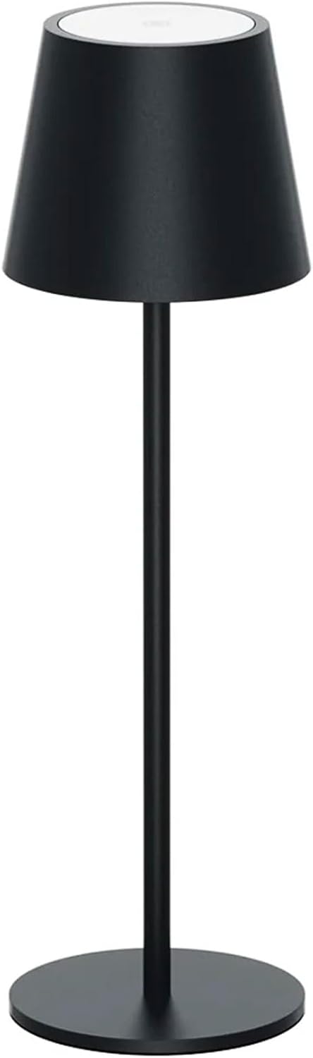 081 Store - LAMPADA DA TAVOLO SENZA FILI RICARICABILE NERA, LAMPADA DA TAVOLO LED DIMMERABILE E CON 3 TONALITà DI LUCE, DIMMERABILE 3000-65000K ED IMPERMEABILE IP54