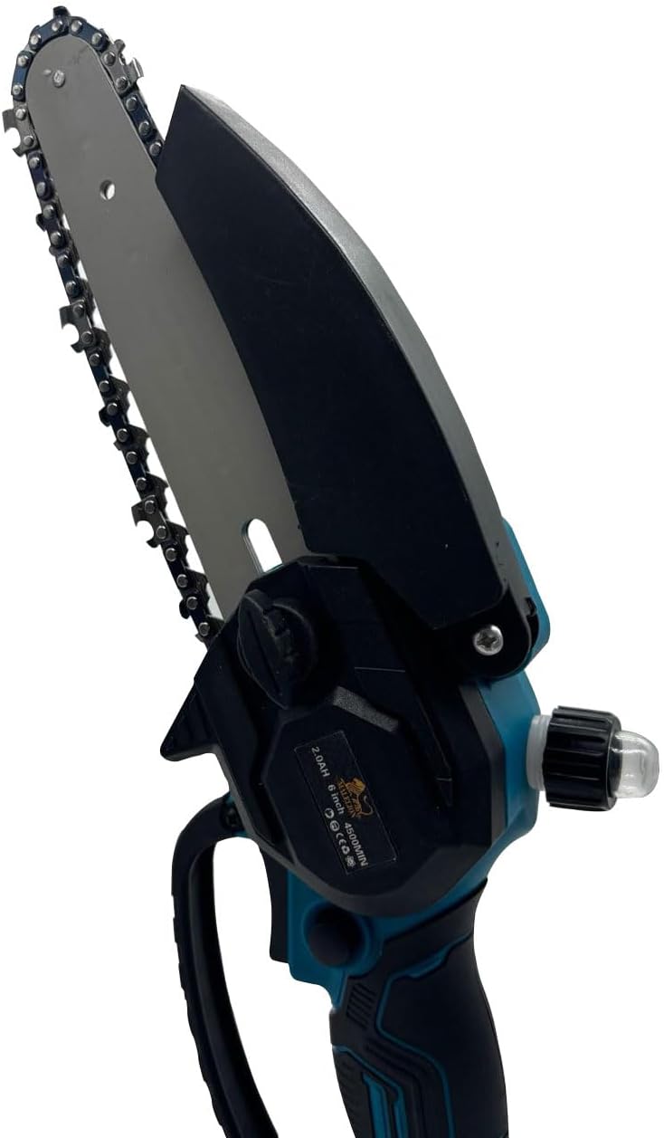 081 Store - Kit Set per Potatura a Batteria, con Cesoie Forbici e Mini Motosega da 6" Pollici, con Asta Telescopica da 208 cm, Cesoie Elettriche per Potatura Giardino Rami Arbusti Vigneto
