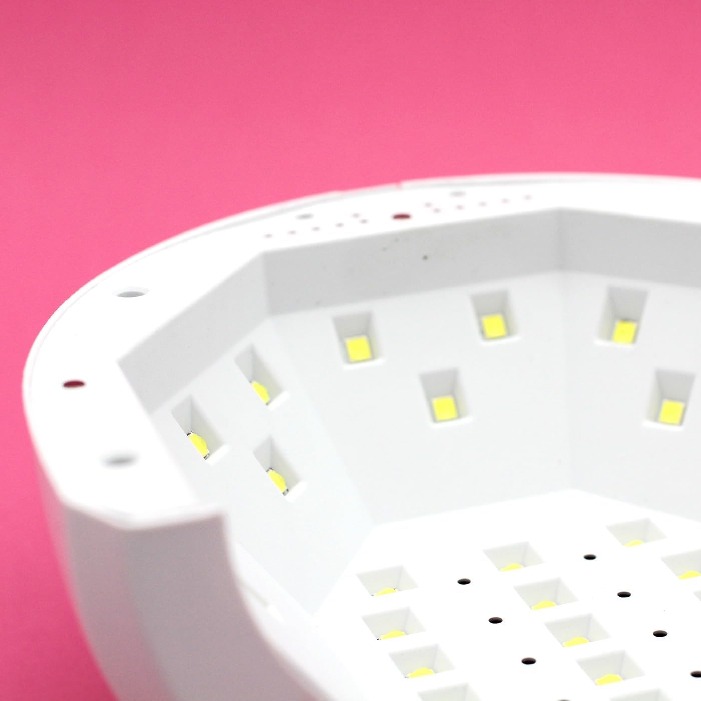 Set 2 Lampade UV LED 48W per Unghie con 3 Timer 5/30/60s, Sensore Automatico, Asciugatura Gel UV/LED, USB
