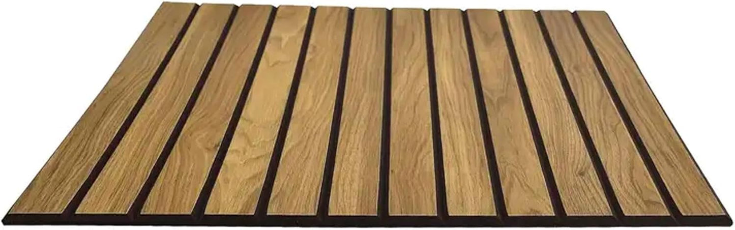 081 Store - Set di 4 Pannelli Acustici Effetto Legno, Pannelli Fonoassorbenti Decorativi per Pareti, Pannelli Fonoassorbenti Soffitto 40x40 cm, Pannelli Murali, Design Moderno - Rovere Chiaro