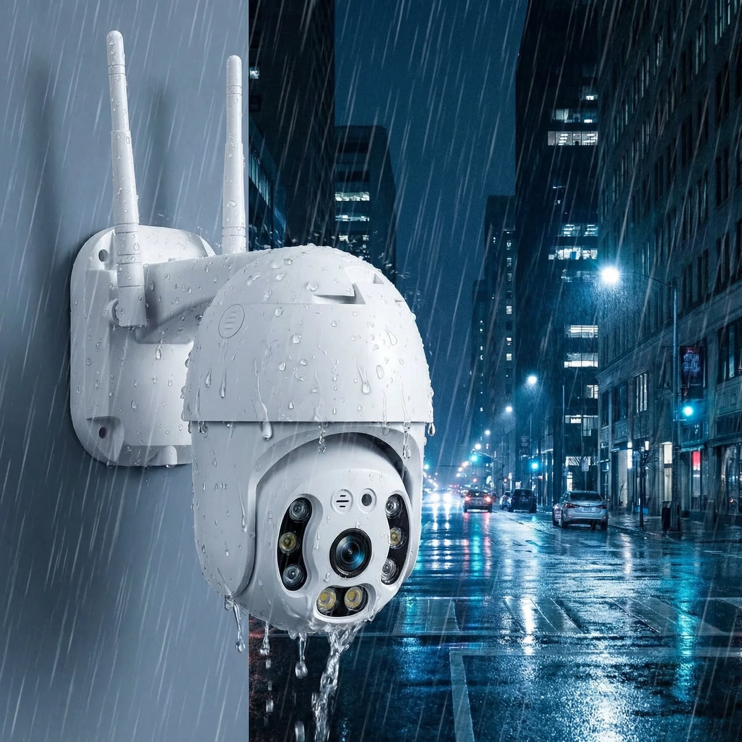 Kit 2 Telecamere WiFi IP66 1080P Full HD con Audio Bidirezionale, Visione Notturna 30m, App YOSEE, ONVIF, 2 MicroSD 16GB Incluse