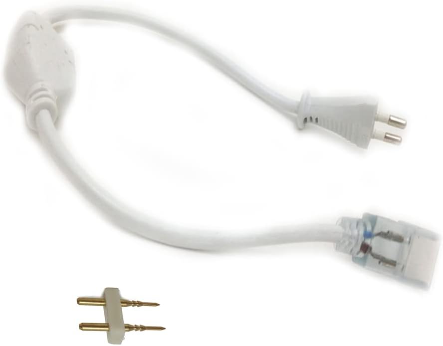081 Store - STRISCIA LED 220V BIANCO FREDDO 6500k 20 METRI INTERNO ED ESTERNO IMPERMEABILE FLESSIBILE SMD 5050 + 5 ALIMENTATORI SPINE 220V