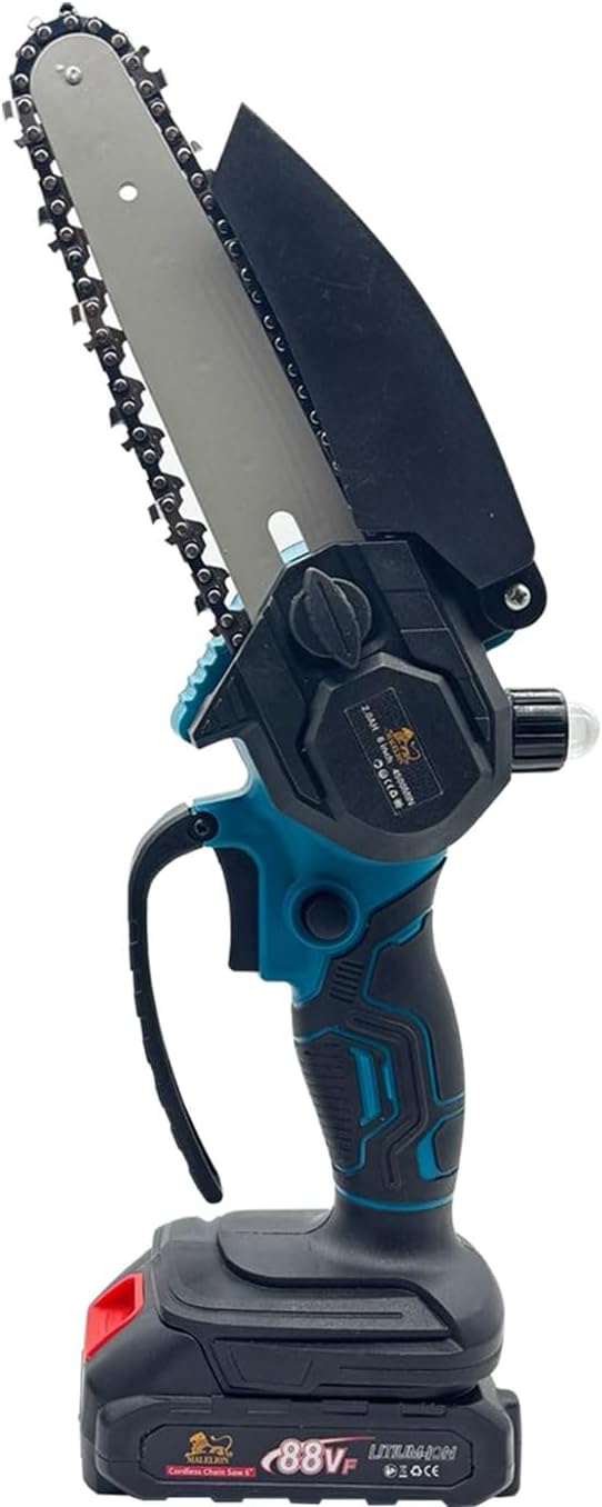 081 Store - Kit Set per Potatura a Batteria, con Cesoie Forbici e Mini Motosega da 6" Pollici, con Asta Telescopica da 208 cm, Cesoie Elettriche per Potatura Giardino Rami Arbusti Vigneto