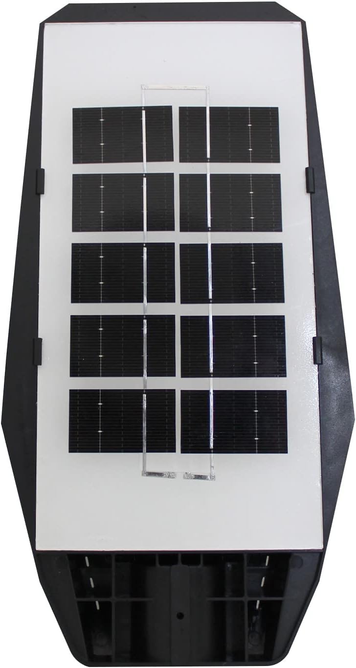 081 Store - 6 PEZZI lampione solare led esterno 100W, Lampione led solare da esterno con palo e telecomando, Lampione solare con sensore di movimento e crepuscolare con 108 LED