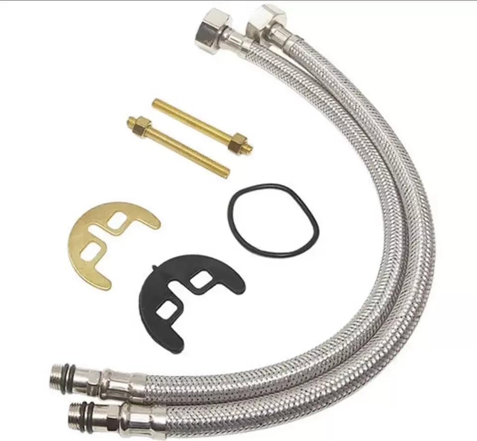 081 Store - Bidet Tap - Universal Mixer Tap for Bidet Chrome Finish, Complete with Connecting Hoses