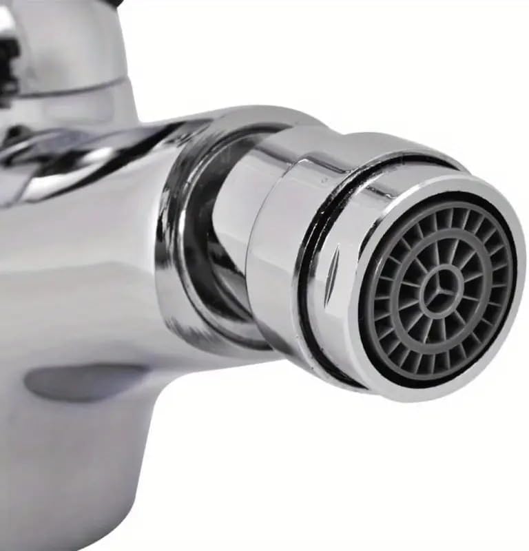 081 Store - Bidet Tap - Universal Mixer Tap for Bidet Chrome Finish, Complete with Connecting Hoses