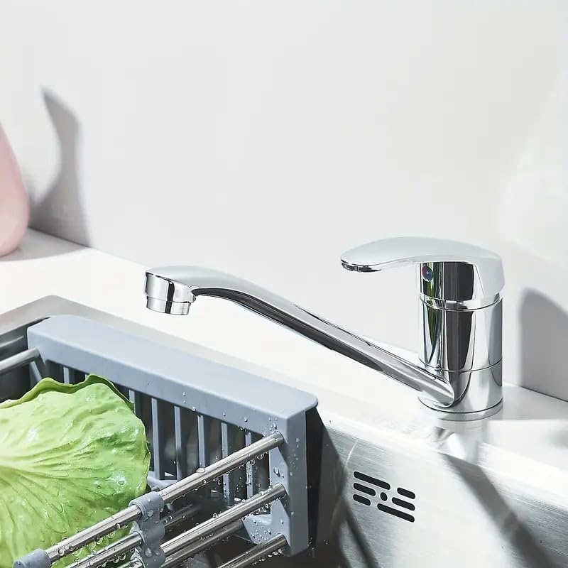 081 Store - Rubinetto Lavello Cucina Miscelatore Monocomando - 360° Girevole, Regolazione Caldo/Freddo, Risparmio Idrico | Installazione Rapida, Finitura Cromato Classico