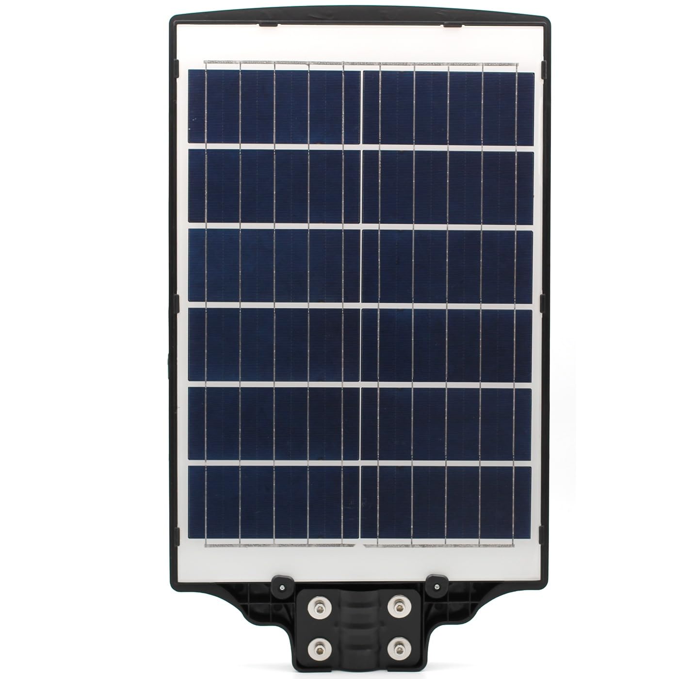 081 Store - Lampione Solare Led Esterno 1500W Impermeabile IP67 780 LED e Telecomando e staffa di 50cm nera per Esterni sensore Crepuscolare [Classe di efficienza energetica A++]