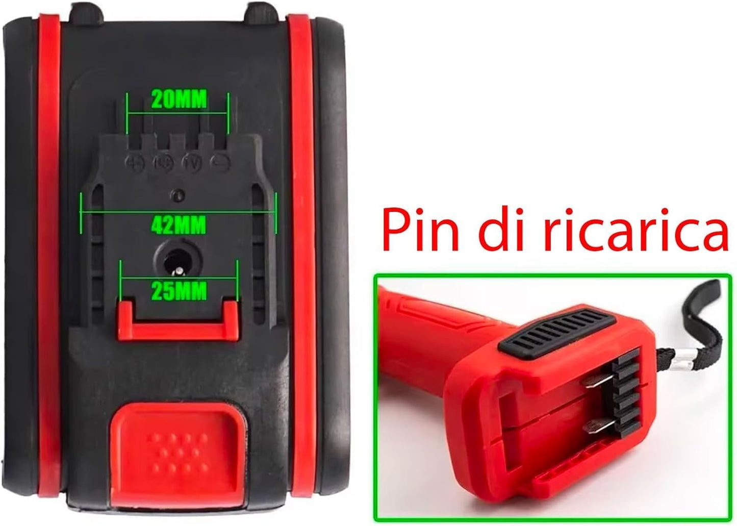Batteria 48V con Caricabatteria per Forbici Elettriche e Attrezzi da Giardino – Li-Ion 2.0Ah Alta Autonomia Compatibile Motosega Potatore