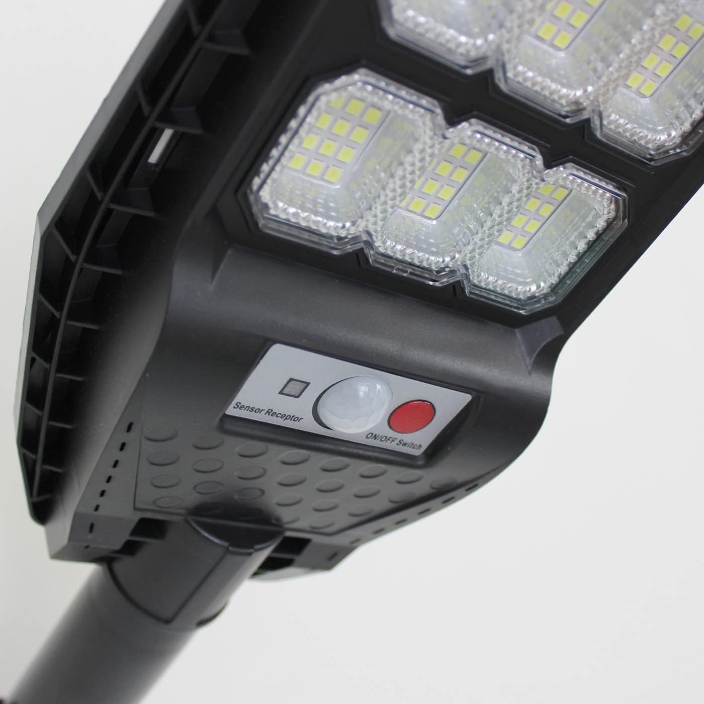 081 Store - 6 PEZZI lampione solare led esterno 100W, Lampione led solare da esterno con palo e telecomando, Lampione solare con sensore di movimento e crepuscolare con 108 LED
