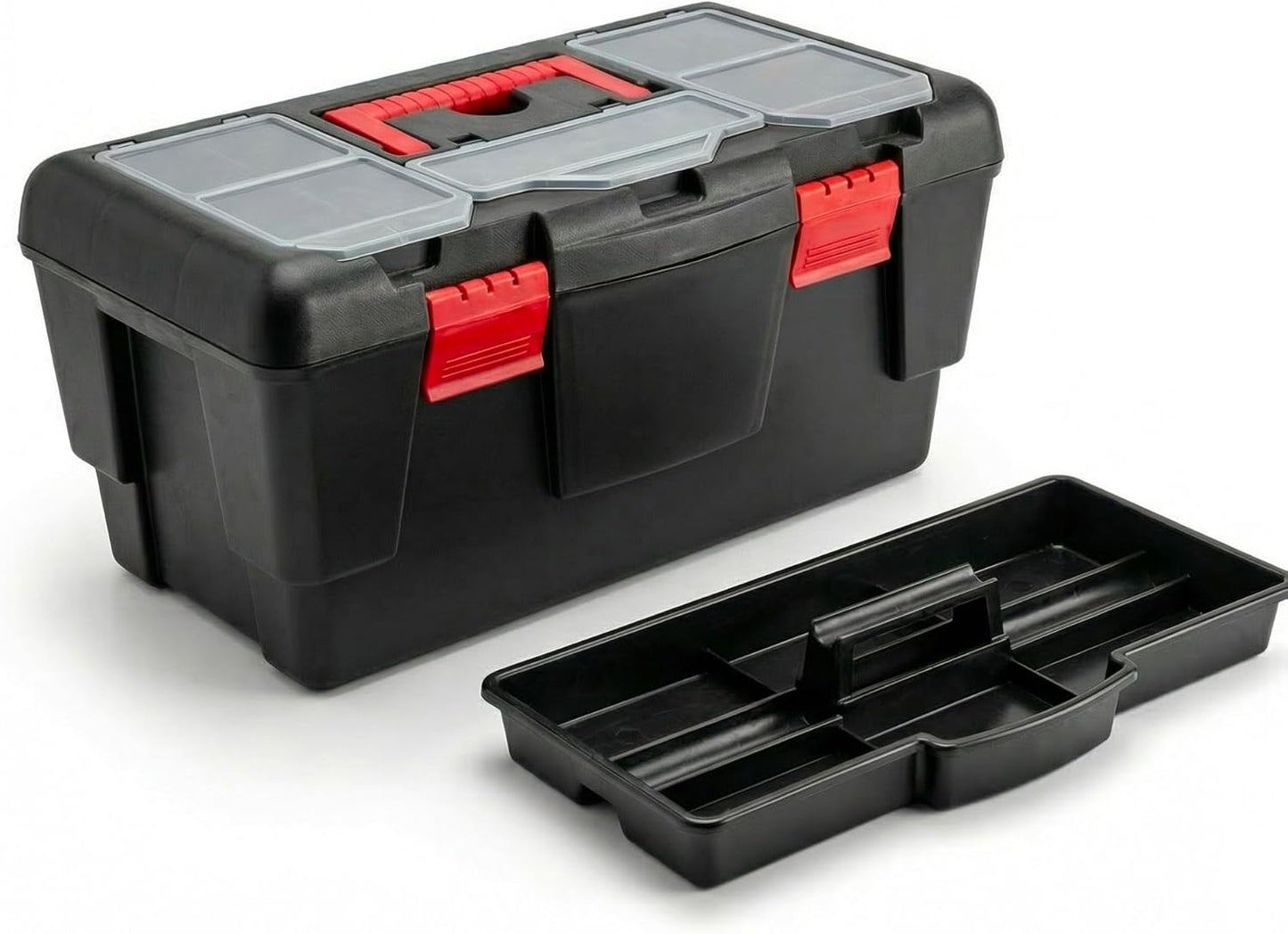 Valigetta Attrezzi Professionale 48 cm con Organizer Minuteria, Vassoio Rimovibile e Chiusure di Sicurezza