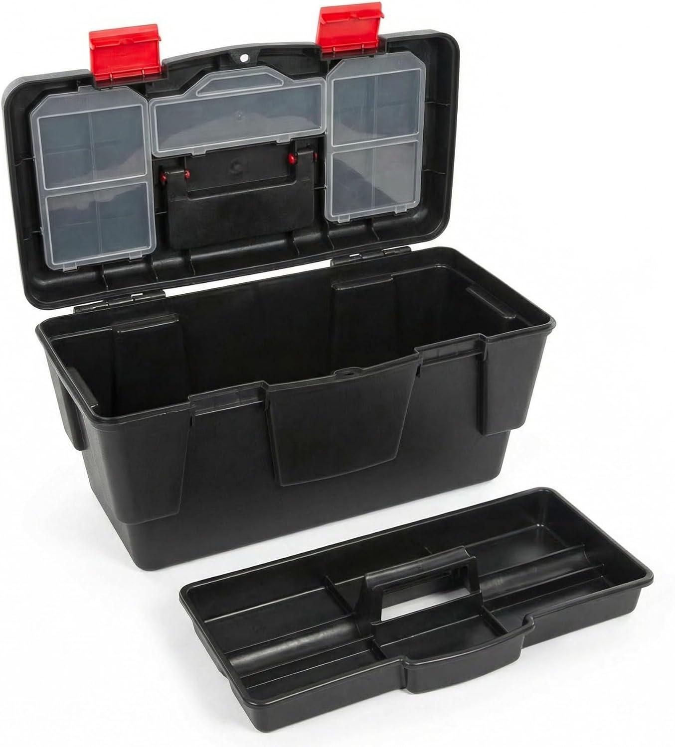 Valigetta Attrezzi Professionale 48 cm con Organizer Minuteria, Vassoio Rimovibile e Chiusure di Sicurezza