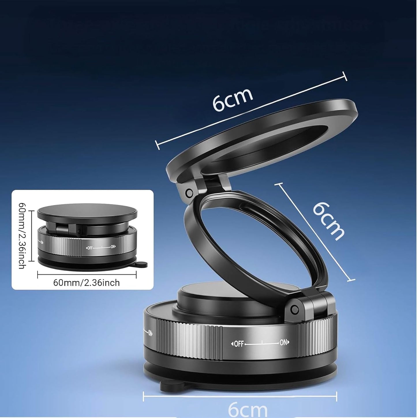 Set 2 Supporti Magnetici Auto per Cellulare MagSafe, Rotazione 360°, Compatibili iPhone 17-12 Pro Max e Android