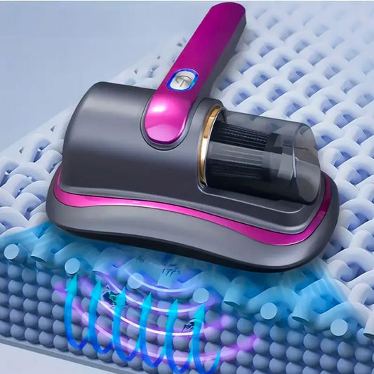 081 Store - Battimaterasso antiacaro, Aspiratore Portatile Puliscimaterasso, Aspirapolvere Senza Fili per Materassi, Mini Aspirapolvere UV Portatile, Ideale per Letti, Divani, Cuscini