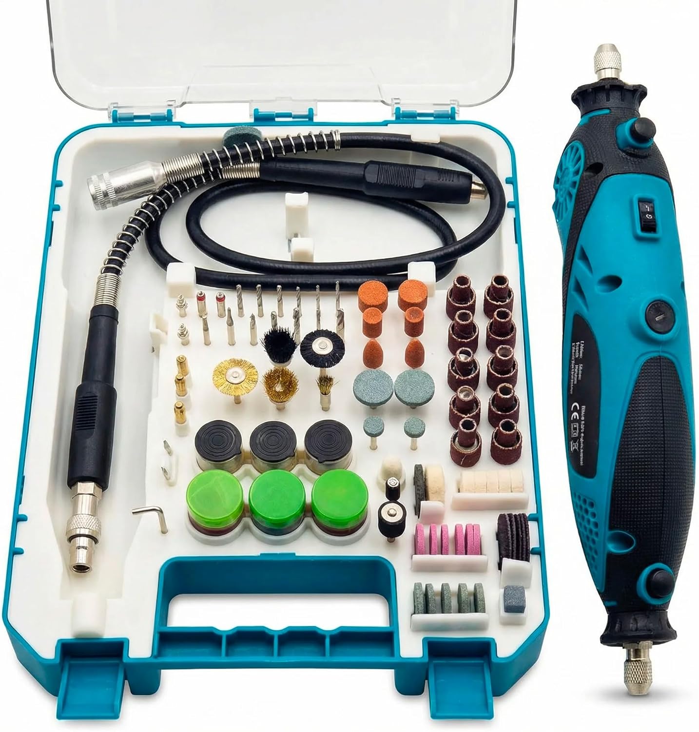 Utensile Multifunzione 135W 31.000 RPM con 211 Accessori, 6 Velocità, Motore Brushless, Mini Trapano per Incidere e Levigare