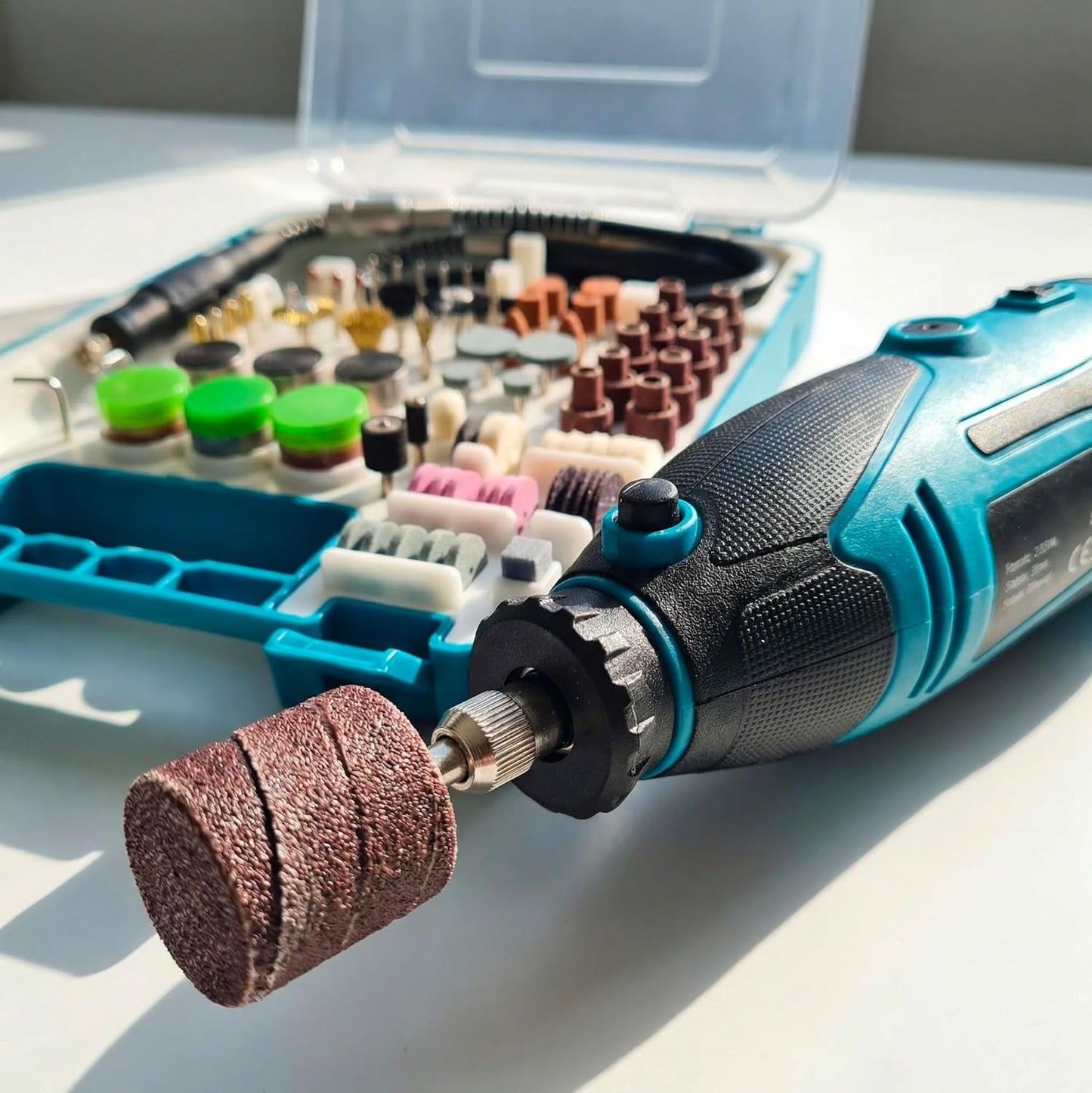 Utensile Multifunzione 135W 31.000 RPM con 211 Accessori, 6 Velocità, Motore Brushless, Mini Trapano per Incidere e Levigare