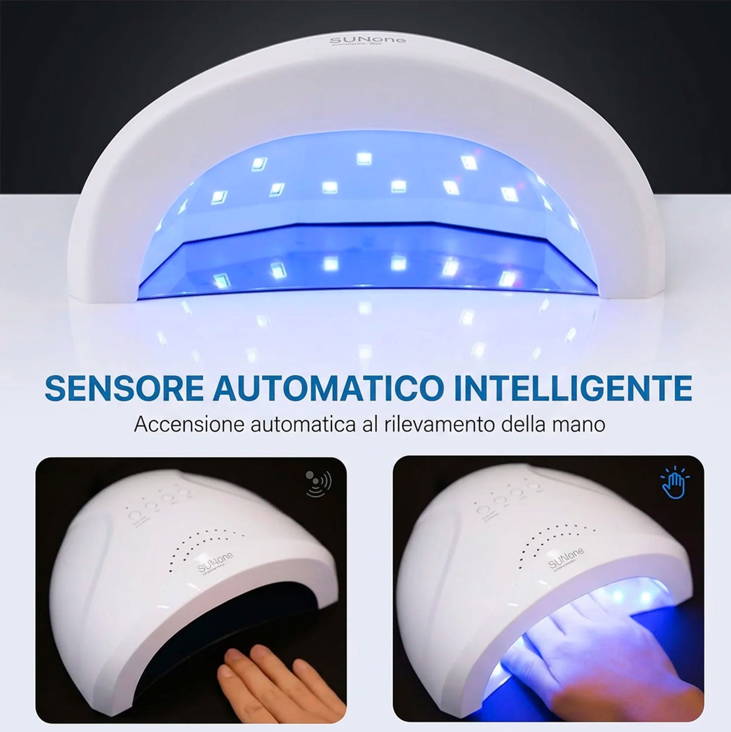 Kit Unghie Professionale Lampada UV LED 48W con 30 LED e Fresa Elettrica 20000 Giri Set Completo Manicure Semipermanente Gel Acrilico Uso Casa e Salone