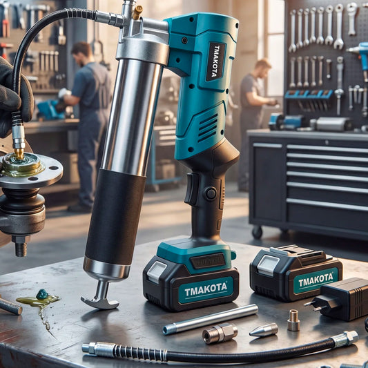 Ingrassatore Elettrico a Batteria Ricaricabile Senza Fili ad Alta Pressione 7000 PSI con 2 Batterie e Accessori