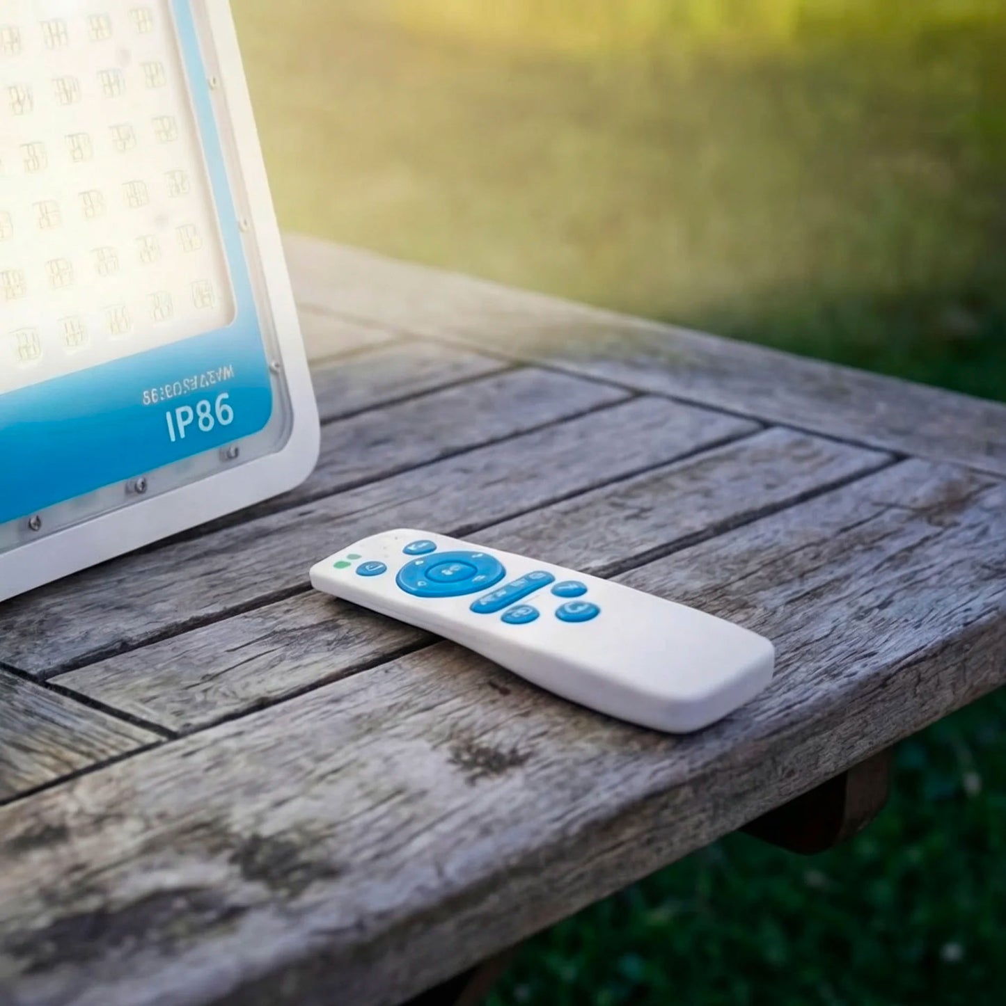 Kit 3 Faretti LED Solari 1000W 6000K IP66 con Telecomando – Proiettori Esterni a Energia Solare Impermeabili Luce Bianca Fredda per Giardino, Cortile e Magazzino