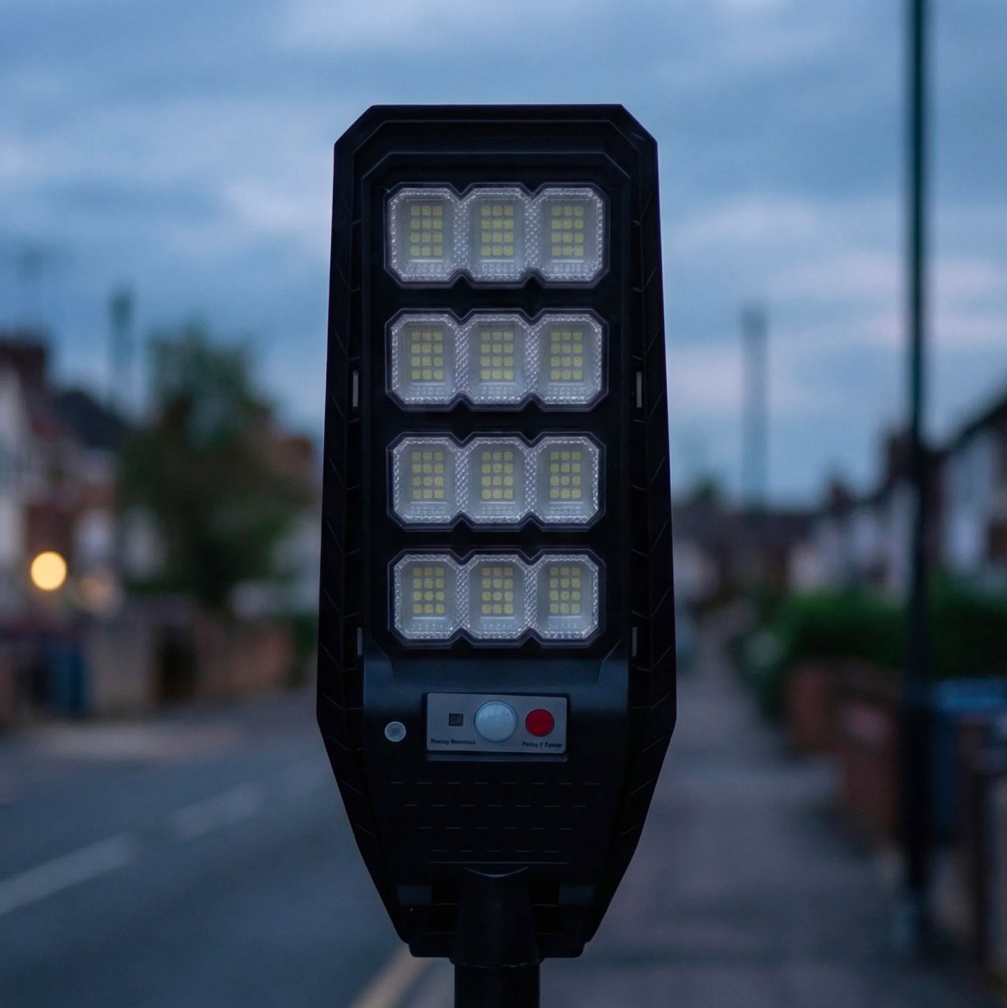 Kit 4 Lampioni Solari LED 144 LED con Sensore di Movimento e Telecomando | Luce Esterno 6500K IP65