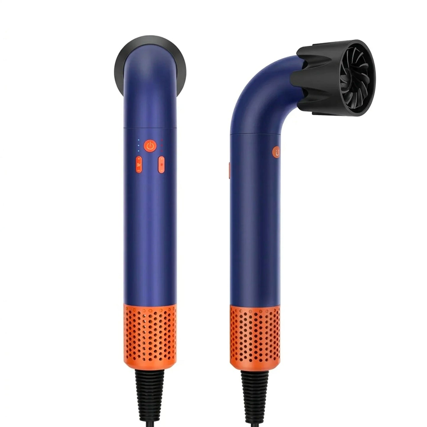 Asciugacapelli Ionico Professionale Senza Pale Alta Potenza Silenzioso con Tecnologia Vortex Air 3 Velocità 4 Temperature Bocchetta Magnetica Styling Rapido Anti Crespo