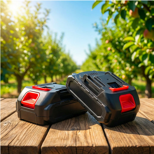 Set 2 Batterie 48V 2.0Ah di Ricambio per Forbici Elettriche, Motoseghe e Attrezzi da Giardino Compatibili