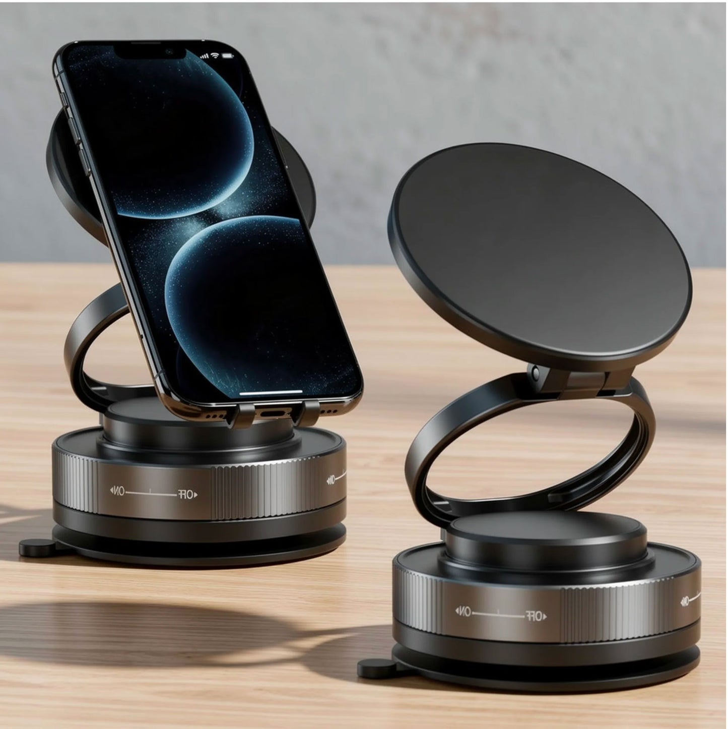 Set 2 Supporti Magnetici Auto per Cellulare MagSafe, Rotazione 360°, Compatibili iPhone 17-12 Pro Max e Android