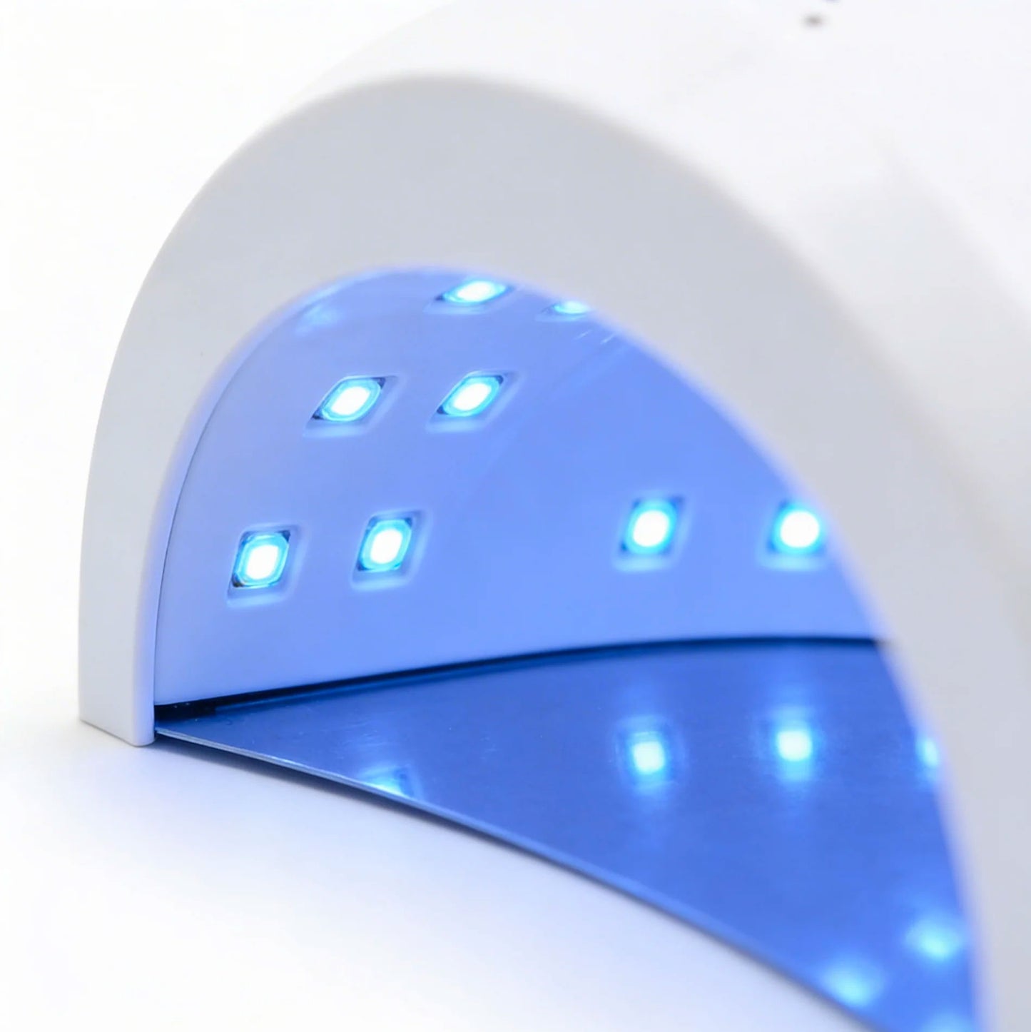 Set 2 Lampade UV LED 48W per Unghie con 3 Timer 5/30/60s, Sensore Automatico, Asciugatura Gel UV/LED, USB