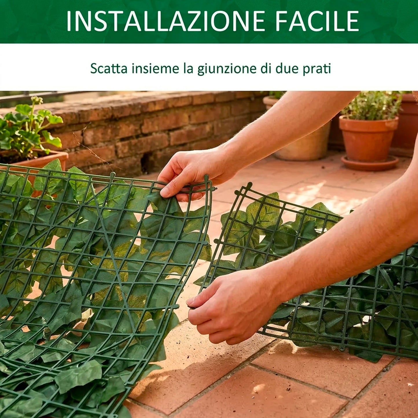 Siepe Finta da Balcone 3 Rotoli 1x3 m, Rete Privacy Artificiale Alta Densità per Ringhiera, Recinzione e Giardino | Siepe Sintetica Realistica Anti UV Copri Balcone Esterno