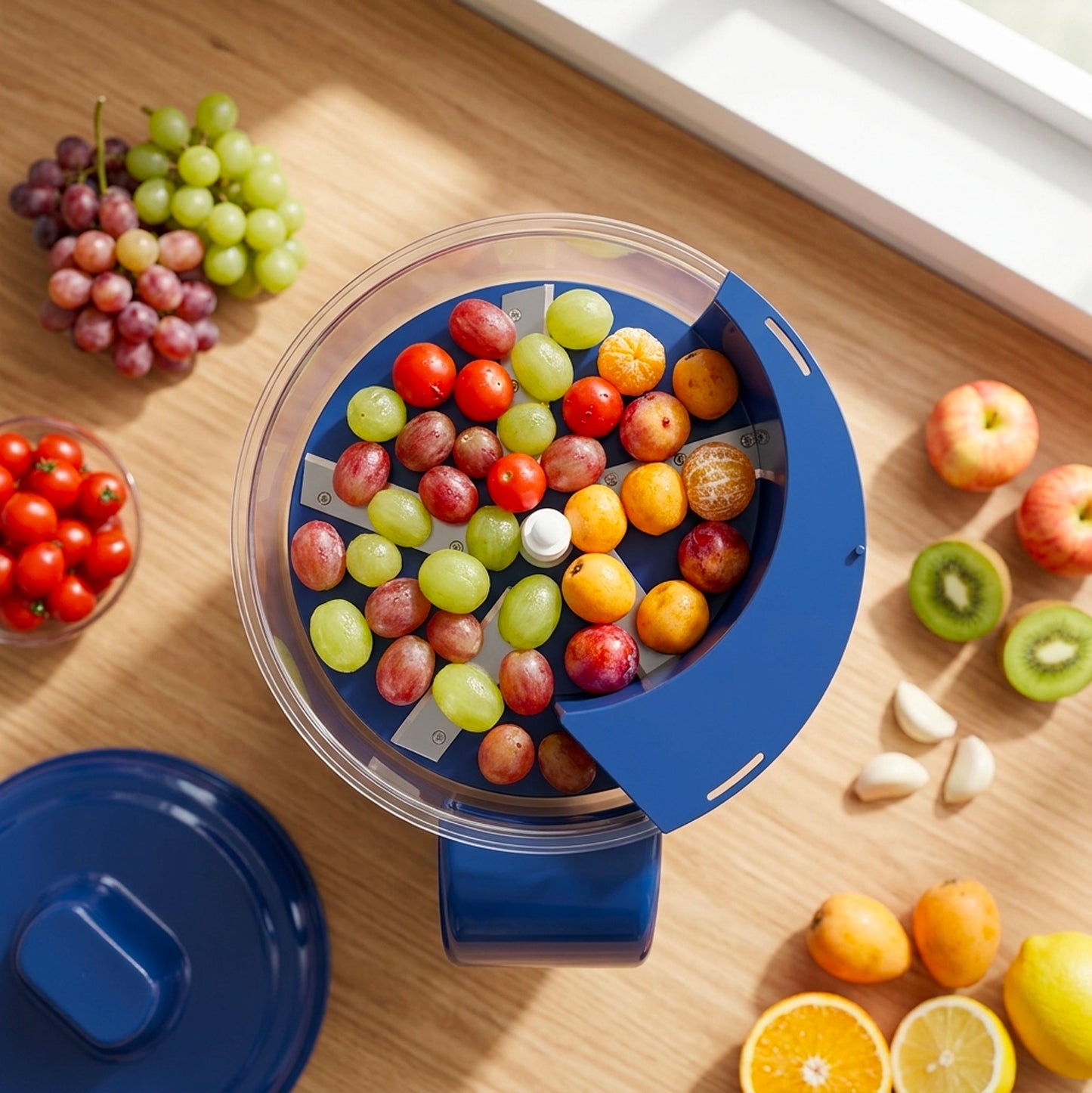 Sbucciatrice Elettrica Automatica per Uva e Aglio Ricaricabile Pelatore Frutta Acciaio Inox 304 50W Pelapatate Multifunzione per Pomodorini Ciliegie Cucina