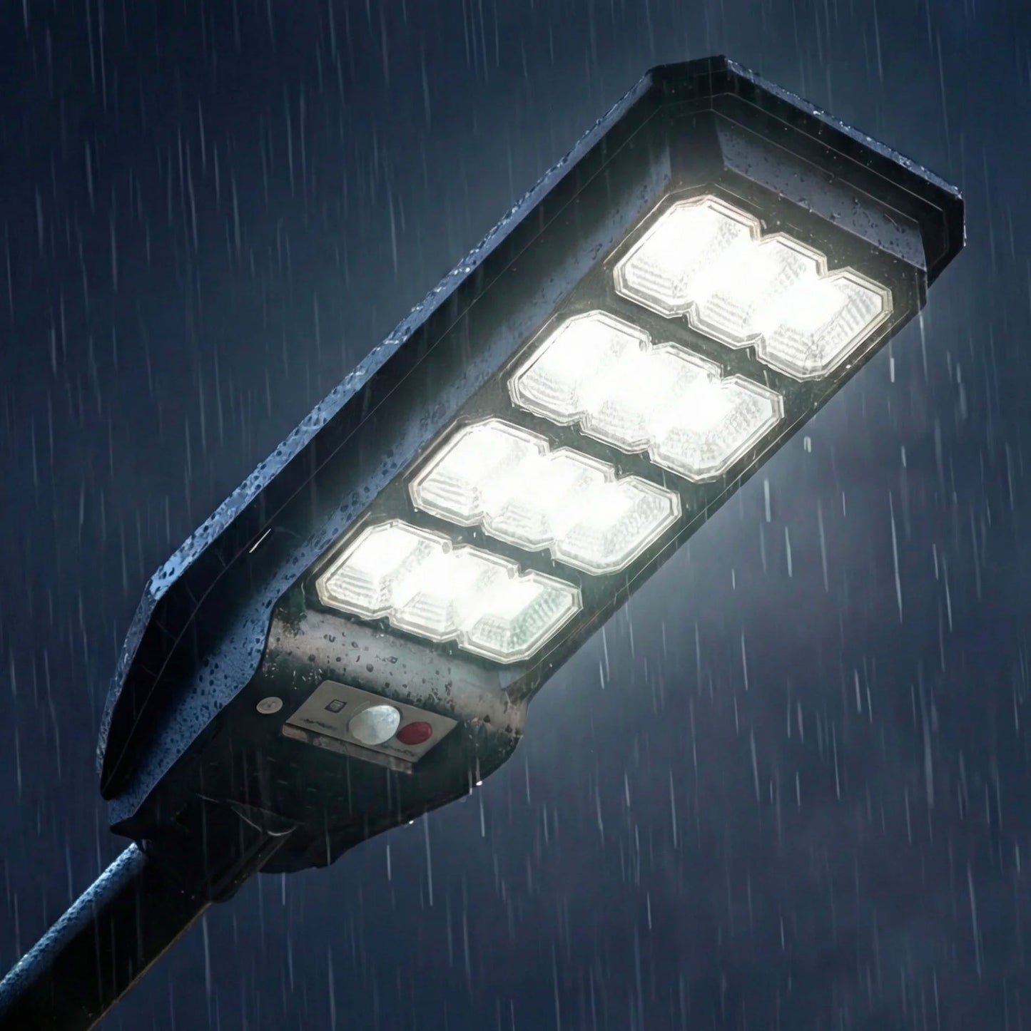 Kit 4 Lampioni Solari LED 144 LED con Sensore di Movimento e Telecomando | Luce Esterno 6500K IP65